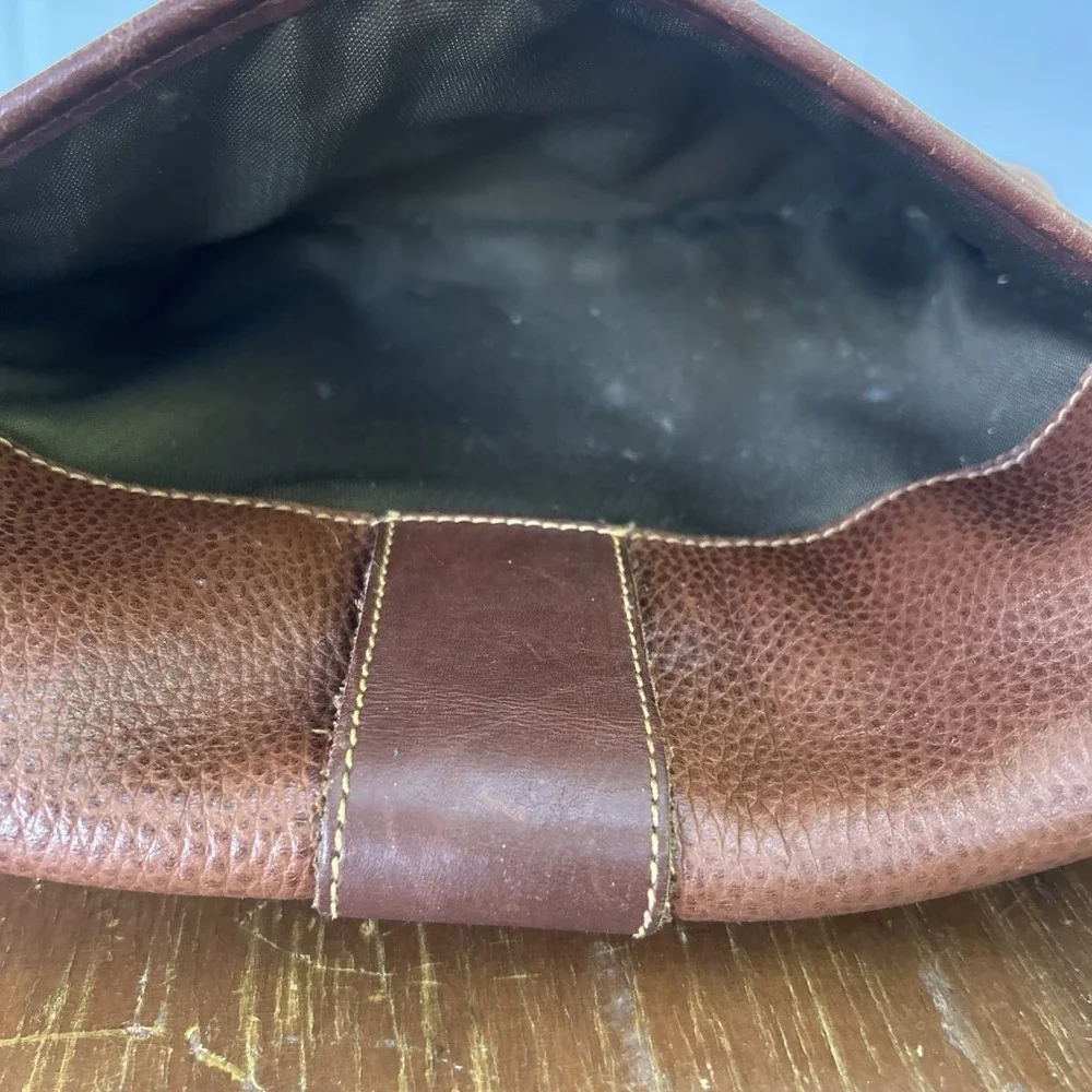 Coach Sheridan Mayfield Glenwood Vintage Brown Pebbled Leather Crossbody Bag